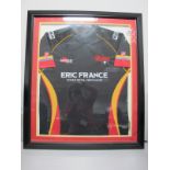 Dewsbury Rams Samurai Rugby League Shirt Sponsored by Eric France Scrap Metal Merchants, the mount