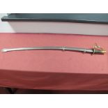 A 'Modern'/Reproduciton America Civil War Style Cavalry Sabre and Scabbard.