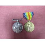 A WWI Victory Medal, to 5470 Pte C.E Ling plus a WWI War Medal to 350488 Pte P.W Stuart, RAMC.