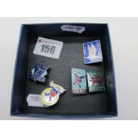 Butlin's Interest - A small collection of souvenir enamel pins/badges, including Pwllheli 1963,