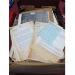 A Collection of Correspondence and Documentation, predominantly from the mid 1970's to early 1980's,
