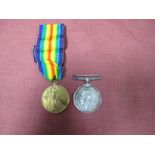 A WWI Medal Duo, comprising War Medal and Victory Medal to 85042 Pte W. Foers, Machine Gun Corps.