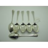 A Matched Set of Six Hallmarked Silver Old English Pattern Spoons, Henry Holland, London 1871 (5),