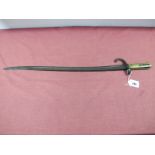 A c.1870 Chassepot Bayonet, missing scabbard.