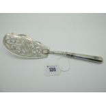 A Decorative Russian Fish Slice, PJS, 1891 with foliate pierced blade, the handle monogrammed and