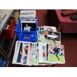 Autographs - glossy pictures, unverified, mainly Intternational footballers, including Conte,
