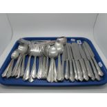 Viner's Part Canteen of Dubarry Style Pattern Cutlery, etc:- One Tray