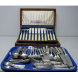 Cooper Bros Part Canteen of Dubarry Style Pattern Cutlery, six setting (lacking one dessert/soup