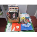 Schalke Flag. Nottingham Forest & Plymouth Pennants, handbooks Referees letter relating to shirt