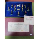 A Modern W. Britain White Metal Military Figure Set, The Parachute Regiment, The 1990 Celebration of