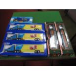 Six Corgi Diecast Commercial Vehicles, including #56001 Corgi Mobile Roadshow Vehicle (3), #59503 '