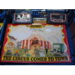 Fifteen Diecast Model Vehicles, by Matchbox, including The Circus Comes to Town Set, boxed.