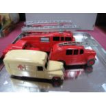 Five Original Dinky Diecast Vehicles, all with an Emergency Service theme, all fair, good.