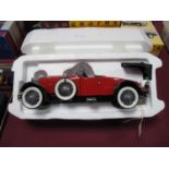 A Franklin Mint 1:24th Scale Diecast Model 1928 Stutz Black Hawk Boat Tail, missing literature and