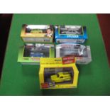 Five Diecast Model Vehicles, all with a TV Theme, including #96011 Mr Beans Mini, boxed.