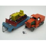 An Original Moko Prime Mover, comprising tractor, trailer, tow bar and hook present, missing