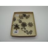 A Collection of Assorted Filigree Brooches, including butterflies and flowerheads; together with a