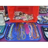 Assorted Vintage and Later Bead Necklaces, imitation pearls, etc.