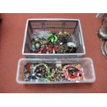 A Large Mixed Lot of Assorted Modern Costume Bead and Other Necklaces, etc:- One Box