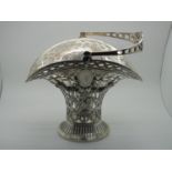 WMF; A Highly Decorative Plated Swing Handled Basket, of openwork design, detailed in relief with