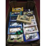 Approximately Thirty Five Diecast Model Vehicles, by Lledo and similar, all boxed.