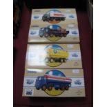Four Corgi Diecast Model Commercial Vehicles, including #97930 ERF Tanker 'Blue Circle', boxed.