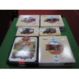 Ten Corgi Diecast Model Vehicles, mostly as twin vehicle sets, including #97754 A.E.C Cabover and