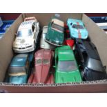 Ten 1/24th and Similar Diecast Models, by Burago, Polistil and others, all playworn.