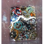 A Mixed Lot of Assorted Costume Jewellery, including bead necklaces, etc:- One Box