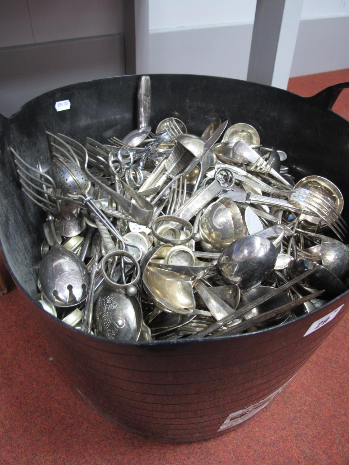 A Quantity of Plated Cutlery, including Rogers Bros, Pearce & Co, Smith Seymour Ltd, etc, in large