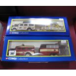 Two Corgi Collection Diecast Model Vehicle Sets, comprising of #60006 Landrover Trailer and Mini