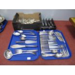 A Mixed Lot of Assorted Plated Cutlery, including Dubarry pattern, serving spoons, fish servers,