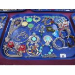 A Mixed Lot of Assorted Modern Costume Jewellery, including pendants, bangles, necklaces, bracelets,
