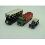 Two Dinky Dublo Vehicles, including AEC Mercury Tanker, and a Kemlow Guy 'Pickfords', all