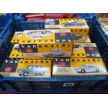 Eight 1:43rd Scale Diecast Model Vehicles, by Lledo, all Vanguards Editions including VW Split