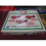 A Corgi #97712 Mini Cooper Monte Carlo Winners Diecast Model Three Vehicles Set, certified No.