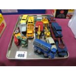 A Quantity of Original Regular Wheel Matchbox 1-75's, including Pickfords Scammel Transporter, all