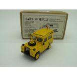 A Hart Models 1:48th Scale White Metal Model HT 14 Landrover, short wheelbase Personnel carrier '