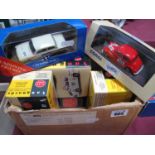 Six Diecast Model Vehicles, by Corgi, Lledo 'Vanguards' all with a Motorsport Theme, including #