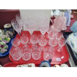 Edinburgh and Stuart Drinking Glasses:- One Tray