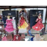 Three Royal Doulton Figurines, 'Belle', HN 3703, 'Jennifer' Figure of the Year for 1994 and '