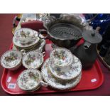 Aynsley 'Padoda' Pattern Teaware, comprising eleven tea plates, ten saucers and eight cups, twin