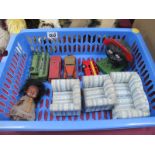 EMBC Money Box, Matchbox, Dinky and Other Diecast vehicle, miniature three piece lounge suite, black