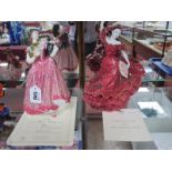 Coalport Figurine 'Flamenco' limited edition No 3227/9500 and Royal Doulton figurine 'Carmen ,