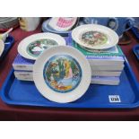 Wedwood Children's Story Plates, 1971-1980, three unboxed, seven boxed. (10)