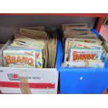 Comics - Beano, Dandy, Mickey, Disney Mirror, some free gifts noted:- Two Boxes