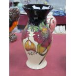 A Moorcroft Pottery Vase, painted in the 'Anna Lily' design by Nicola Slaney, shape 226/9, impressed