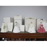 Royal Worcester Figurines, 'Queen Elizabeth The Queen Mother', limited edition No 2423/7500 and