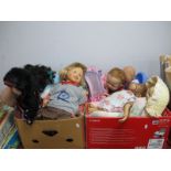 Dolls - A.D.G., Zapf Creations, Pico, Antionio Juan, Gotz, Hasbro black and other dolls:- Two Boxes