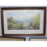 Rex Preston, 'Autumn in the Dales', colour print, pencil signed and blind backstamp to border, 32